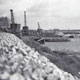 Bau der Pontonbrücke bei Bleckede, 1945 (Foto: USHMM Washington)